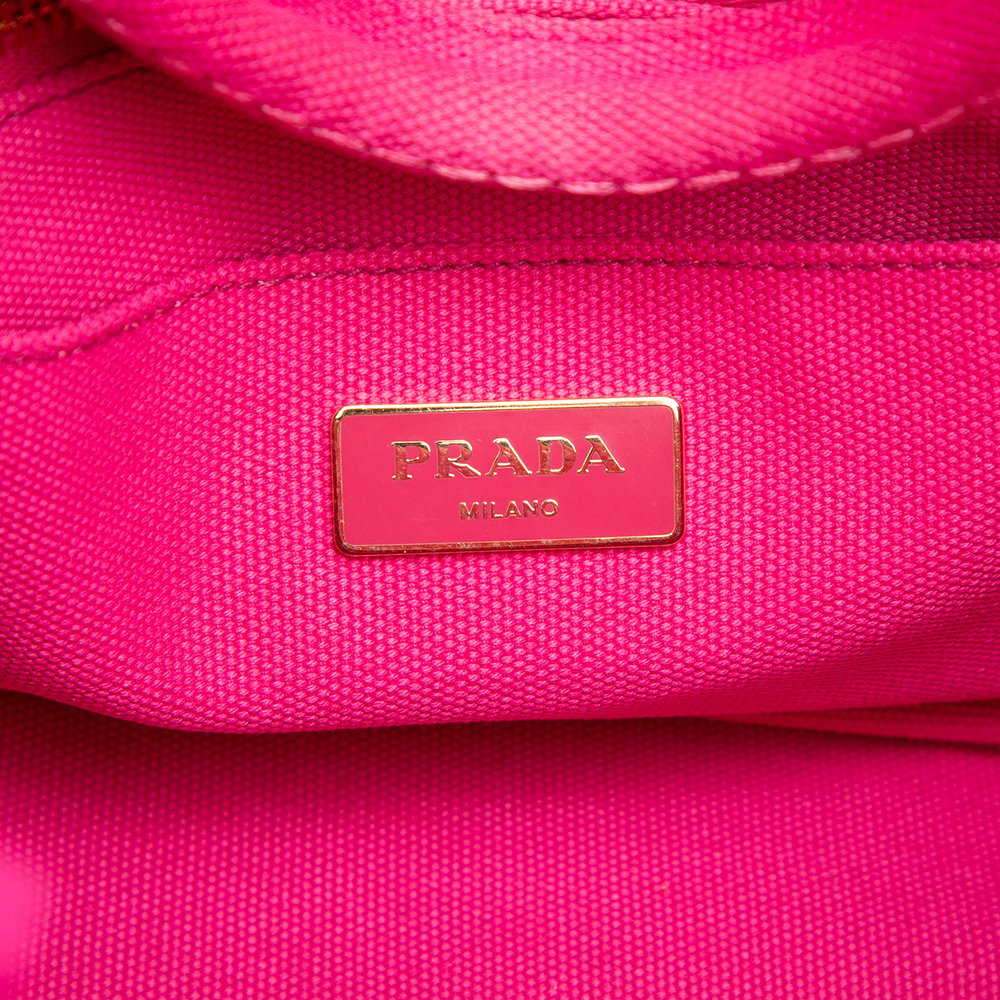 Pre-Loved Prada Small Canvas Canapa Logo Tote - Picture 5 of 7